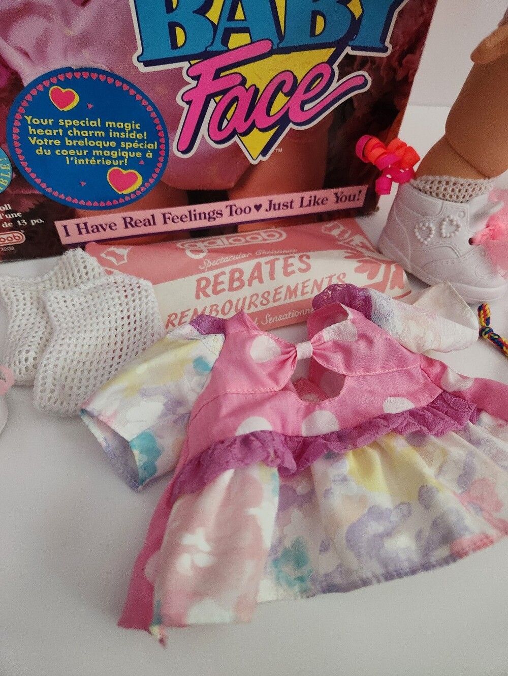 Vintage Galoob Baby Face So Sorry Sarah Doll #6 Canadian Version with Box - Picture 5 of 10